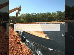 산소 지수≥30 퍼센트 HDPE 지오멤브레인 검정색 흰색 파란색 녹색 회색 빨간색 노란색 내구성 유연성 방수 라이너 재료
