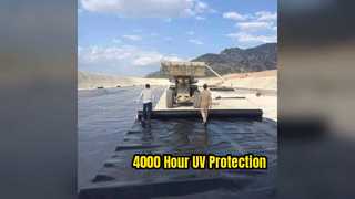 UV 저항성 HDPE Geomembrane 4000h 내구성