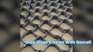 경사면 안정화 및 침식 제어를 위한 HDPE Geocell