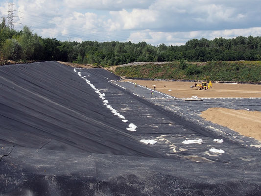 Width 1 to 12 meters HDPE Geomembrane Liner Tensile Strength 15MPa Length 50 to 100 meters Solution for Landfill and Mining Applications