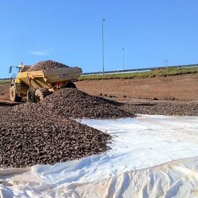 터널 토양 기초 보강용 고강도 고인성 PET 폴리에스터 소재 필라멘트 직조 지오텍스타일 원단