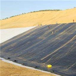 산업 화학물질과 폐수 초호를 위한 방수 장벽 HDPE Geomembrane 강선