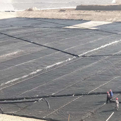 산업 화학물질과 폐수 초호를 위한 방수 장벽 HDPE Geomembrane 강선