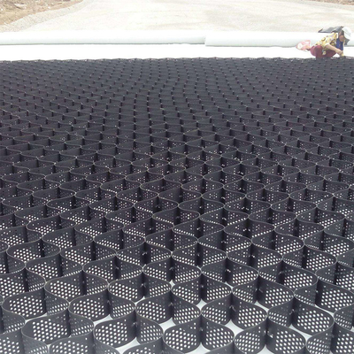 검은 녹색 HDPE 지오셀 자갈 안정화는 구멍을 뚫었습니다