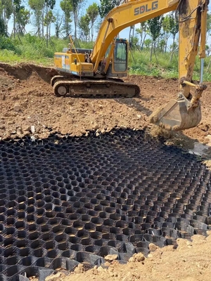 도로 공사를 위한 감촉이 있고 퍼포레이티드 그라벨 그리드 HDPE 지오셀