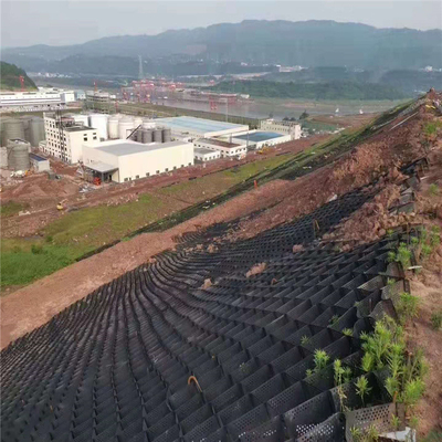 플라스틱 안정화 HDPE 지오셀 차도 지오셀 반대 디포밍