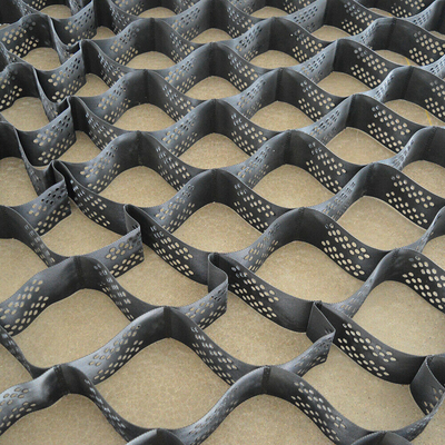 공사용 도로에서 고밀도 폴리에틸렌 HDPE 지오셀