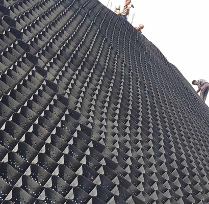 공사용 도로에서 고밀도 폴리에틸렌 HDPE 지오셀