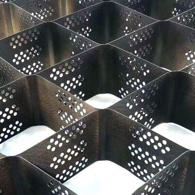 침식 제어 시스템에서 토양 및 바위 안정화를 위해 설계 된 부패 및 화학 저항성 지오 셀 지상 그리드